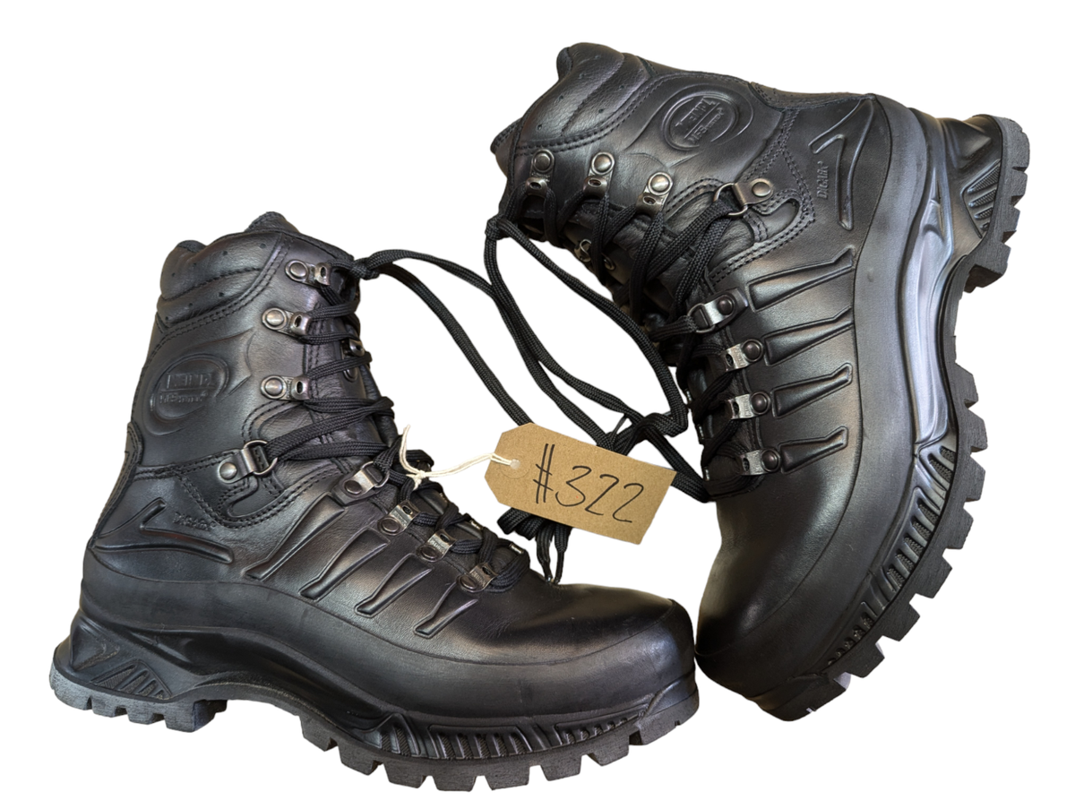 Meindl German Army SF Issue Black Leather GoreTex Combat Boots