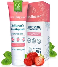 Kids Hydroxyapatite Toothpaste with Xylitol & Fluoride-Free - Natural Ingredi...