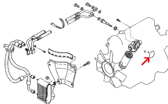 Genuine Datsun 280ZX Turbo Oil Filter Oil Cooler O-Ring Seal, 1981-1983, OEM NEW - Image 2 of 2