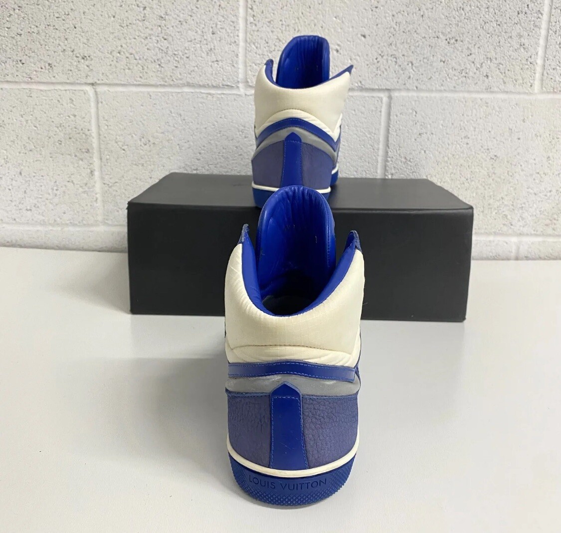 Louis Vuitton High Top Mens Heros US Blue Marc Jacobs 7 1/2  display picture 2