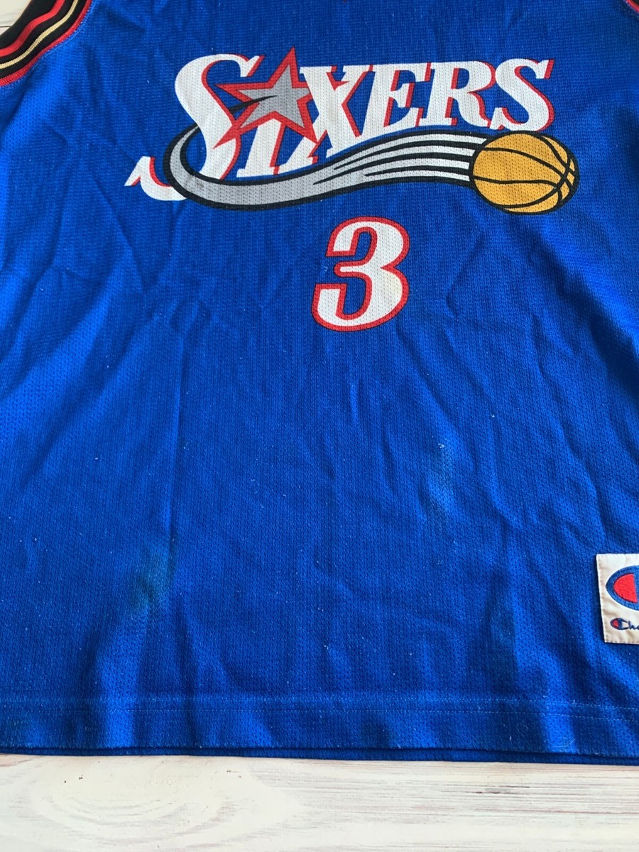 Philadelphia Sixers 76ers NBA basketball jersey Champion size M