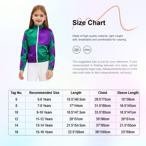 Girls Jacket Carnival Horse Riding Racehorse Costume Top Dress Up Clothes Coat - Picture 21 of 66