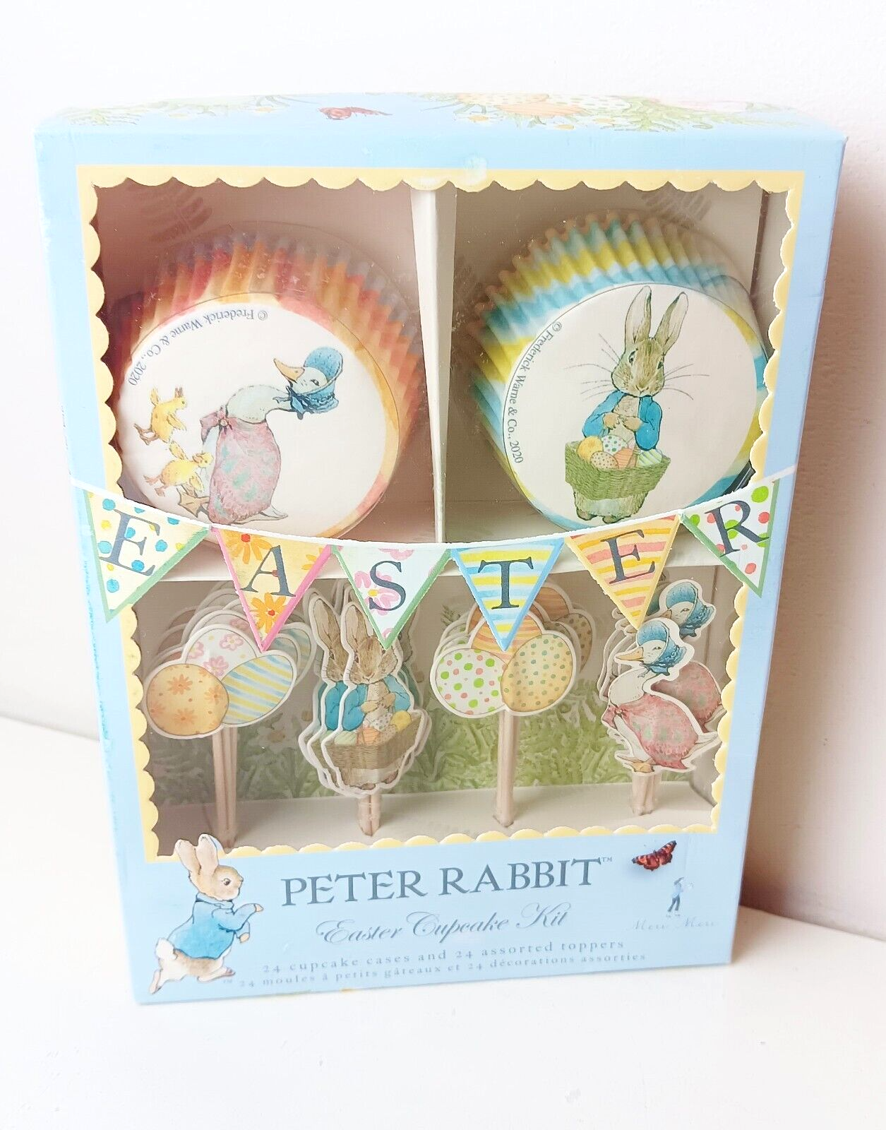 Peter Rabbit Easter Cupcake Picks Toppers & Paper Wrappers  Box of 24-image