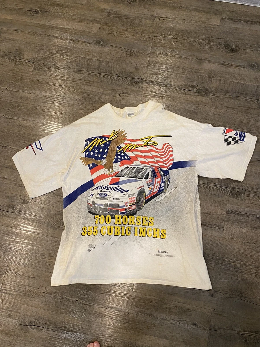Vintage ALL OVER Nascar Racing Mark Martin American Muscle Roush Shirt XXL  2XL
