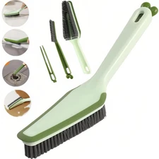 3-in-1 Detachable Scrub Brush –Multipurpose Hard-Bristle Crevice & Grout Cleaner