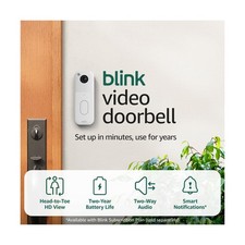 Blink Video Doorbell newest model   Head-to-toe HD view, two-year batter