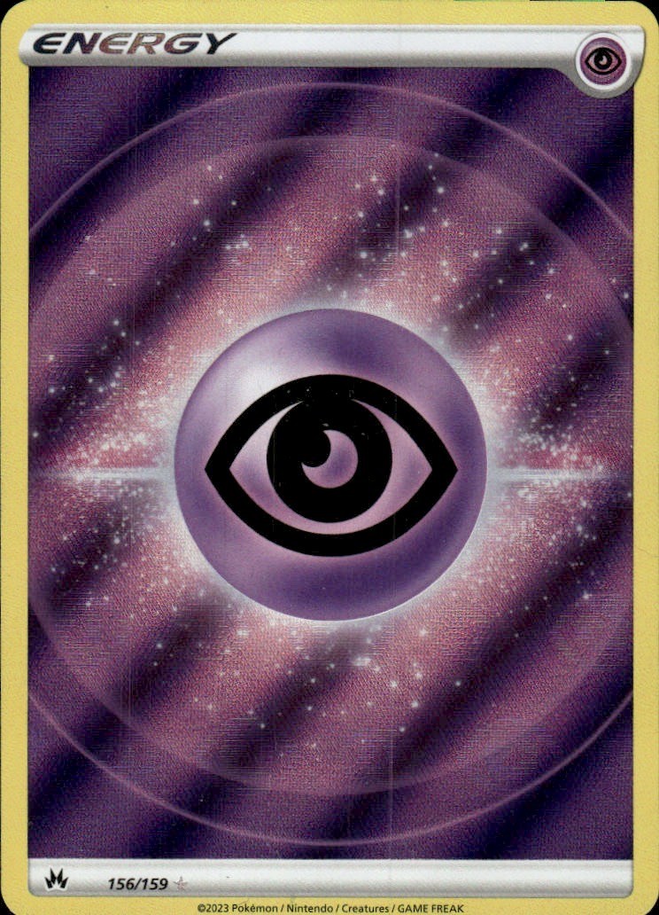 Psychic Energy (Texture Full Art) Holo Ultra Rare Crown Zenith 156/159 NM
