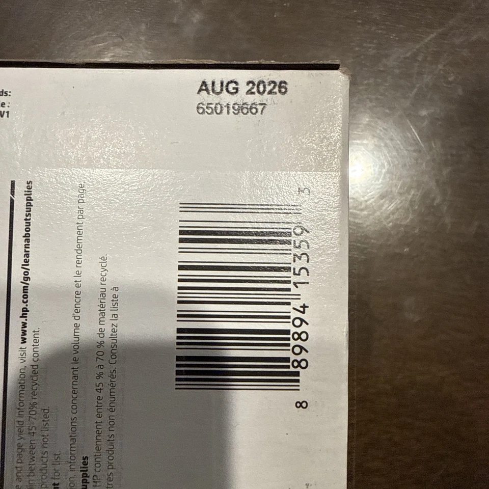 HP 564XL/564 Black Tri-Color Combo Pack Genuine Ink Cartridges Exp. Aug2026 3593 - Image 3 of 3