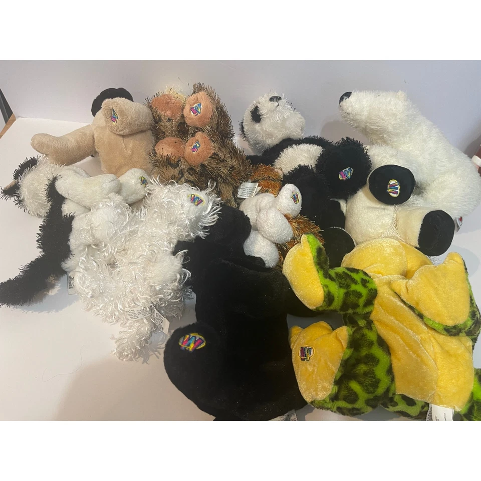 Lote de 10 sapos-touro Webkinz, cães, gatos, ursos, leopardo SEM CÓDIGOS - Imagem 4 de 4