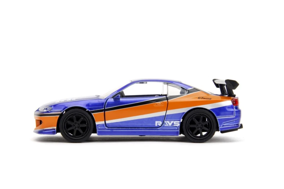 1:32 Han's 2001 Nissan Silvia S15 - Mona Lisa Blue/Orange -- Fast & Furious JADA - Image 4 of 4