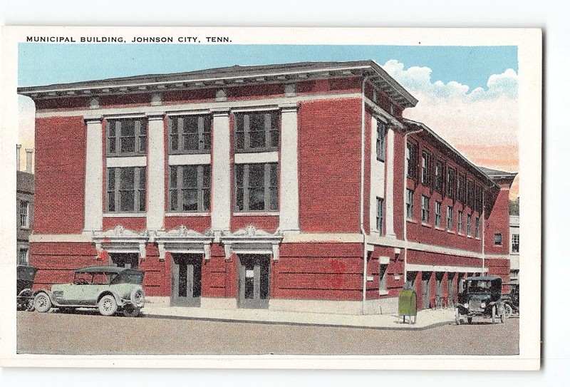 Johnson City Tennessee TN Postcard 1915-1930 Municipal Building