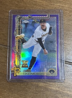 2025 Topps Holiday - Chrome Paul Skenes #HC70 Purple Refractor /299