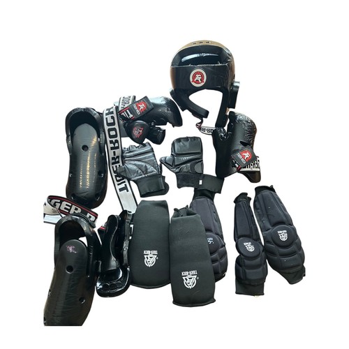 Tiger Rock Gear Child Size Martial Arts Karate Youth Headgear, Pads, Shoes