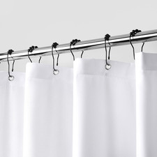 Waterproof Fabric Shower Curtain Liner, Soft Cloth Shower Liner with Magnets, Ma