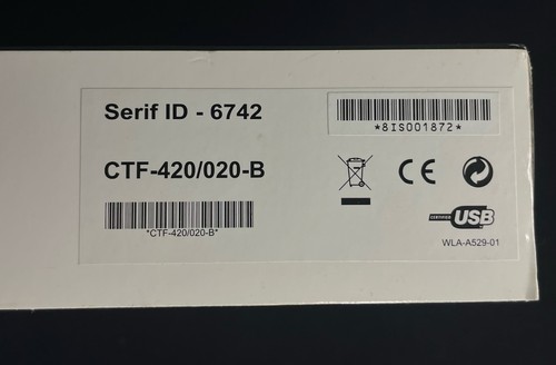 Serif Graphics Pad Pressure Sensitive Drawing Tablet with Pen-New CTF-420/020-B - Picture 7 of 7