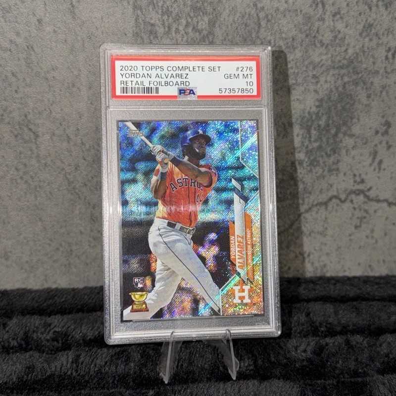 2020 Topps Factory Walmart Foilboard #276 Yordan Alvarez RC ROOKIE /264 PSA 10