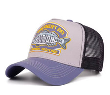 Fishing Purple / Black / Grey Baseball Cap Sports Snapback Hat Fisherman Hat