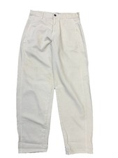 Zara Women’s Corduroy Pants Carrot Leg Ankle Length Ivory  SZ 6