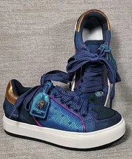 Kurt Geiger London Southbank Tag Platform Women’s Size EU 38 US 7.5 Blue EUC