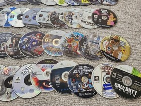 Huge Untested Loose Video Game Disc Lot 70+ Discs PS1 PS2 PS3 Xbox 360 Wii As-Is