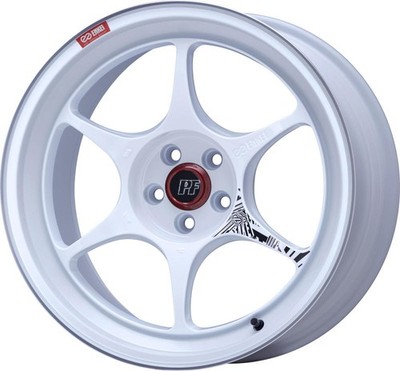 Enkei PF06 17x9 5x114.3 +45mm White Machined Wheel 545-790-6545WM
