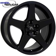 17 Gloss Black 03 Cobra Style Wheels 17x9 5x114.3 Mustang 94-04 5 Lug Fox Body