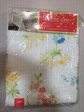 Blossoms  Blooms floral print tablecloth size 60 x 84 inches