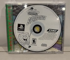 SpongeBob SquarePants: SuperSponge PS1 PlayStation 1 Greatest Hits Missing Cover