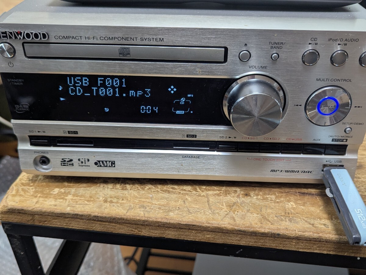 KENWOOD UD-A77-M コンパクトハイファイシステム 中古品]KENWOOD HI-FI COMPONENT SYSTEM UD-A77-M(木目) コンポ