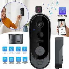 Wireless Doorbell Camera with Chime Night Vision, 2-Way Audio 2.4G WiFi US STOCK