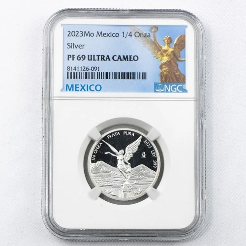 2023Mo Mexico Proof 1/4 oz Onza Libertad - NGC PF69 Ultra Cameo Mexico Label