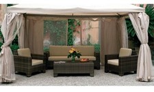 SET 4 TELI LATERALI MT. 3X4 ECRU' PER GAZEBO SAHARA