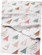 Christmas Tree Sheet Set - Holiday Xmas Pattern Queen 02 - Christmas Tree 2