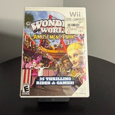 Wonder World Amusement Park Wii Complete in Box CIB TESTED