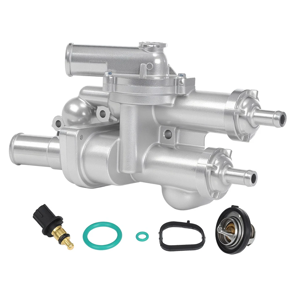 Aluminum Thermostat Housing Assembly Fits 07-12 Dodge Caliber 07-17 Jeep Compass - Изображение 3 из 4