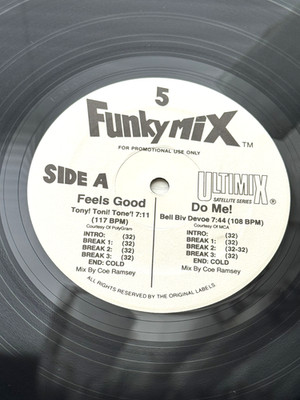 Bell Biv DeVoe / Tony Toni Tone / Magic Mike   Funkymix 5 12'' VG+