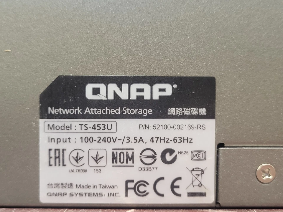 QNAP TS-453U-RP 4 Bay Network Attached Storage 32TB Cap. 4x8TB WD Red Tested #73 - Image 4 of 4