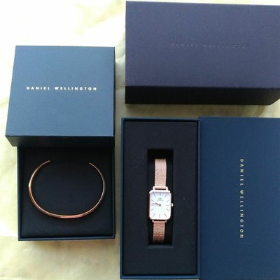 Daniel Wellington Analog Quartz Women Brand New With Box Watch Bracelet Rose Gol