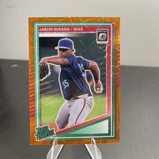 2025 Donruss Jarlin Susana Optic Rated Prospect Orange Velocity Prizm #140 