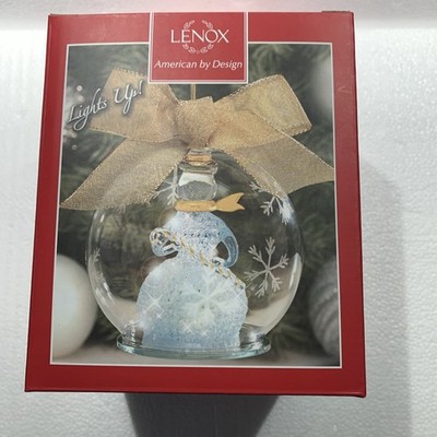 Lenox American by Design Light UpWonder Ball Snowman Color Changing Lit Ornament