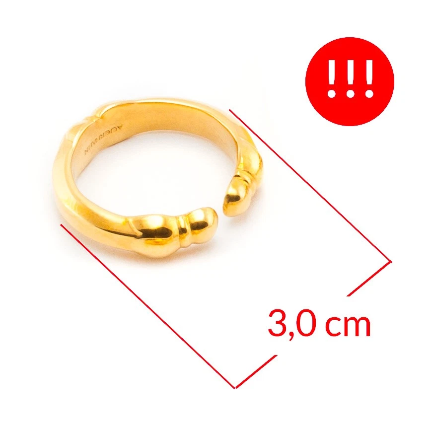 Prestige - Serviettenringe 6tlg. - NEU - Auerhahn Besteck - vergoldet - Gold - Bild 2 von 2