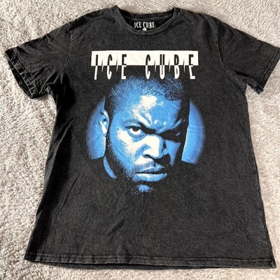 Ice Cube T Shirt Mens XL Black Cotton Hip Hop Rapper Songwriter Graphic Print