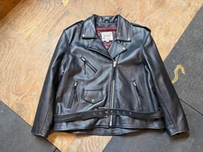Wilsons Leather “Open Road” Men’s Biker Jacket – Size XL