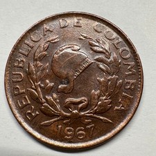 1967 Colombia 5 Centavos - Coin #C-057