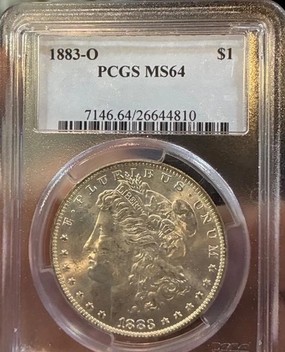 1883 O PCGS MS64 Morgan Silver Dollar Nice White Flashy Luster Good Eye Appeal