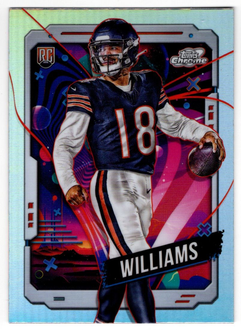 2024 Topps Cosmic Chrome Refractor #118 Caleb Williams Chicago Bears