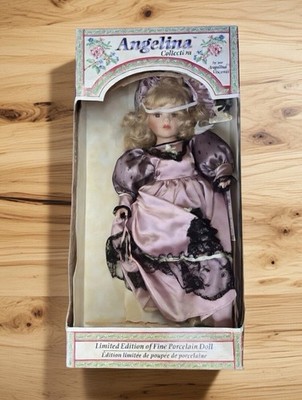 1998 Angelina Visconti Limited Edition Porcelain Doll Pink Lace NIB w/ dmg box
