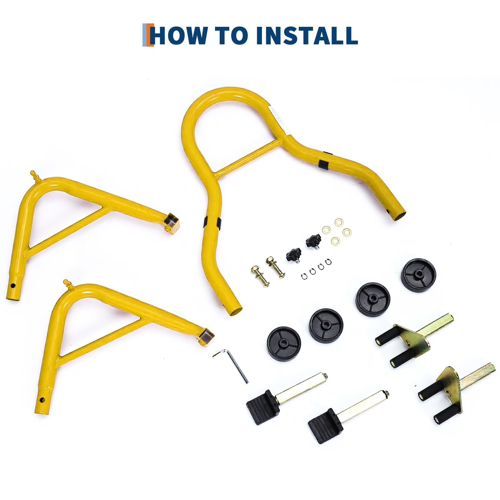 Heavy Duty Motorcycle Bike Stand Front & Rear 900Lbs Combo Paddock Swingarm Lift