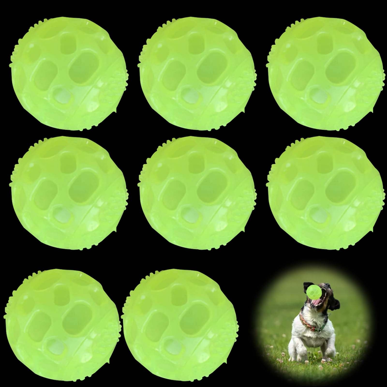 Balles pour chien phosphorescentes pour les promenades de nuit et jeux au jardin