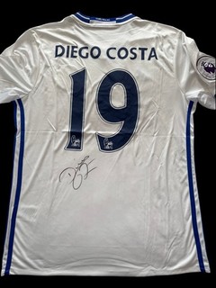 Rare Diego Costa Signed Chelsea FC Football Jersey